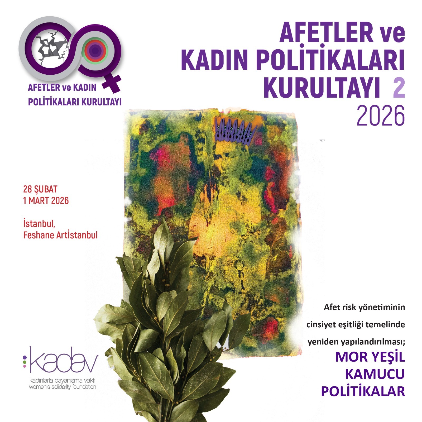 Afetler ve Kadın Politikaları Kurultayı 2026’ye Davet